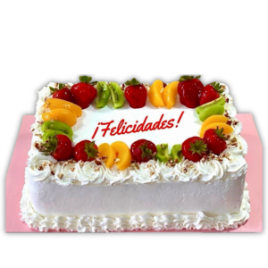 Pastel Tres Leches Fresas y Duraznos