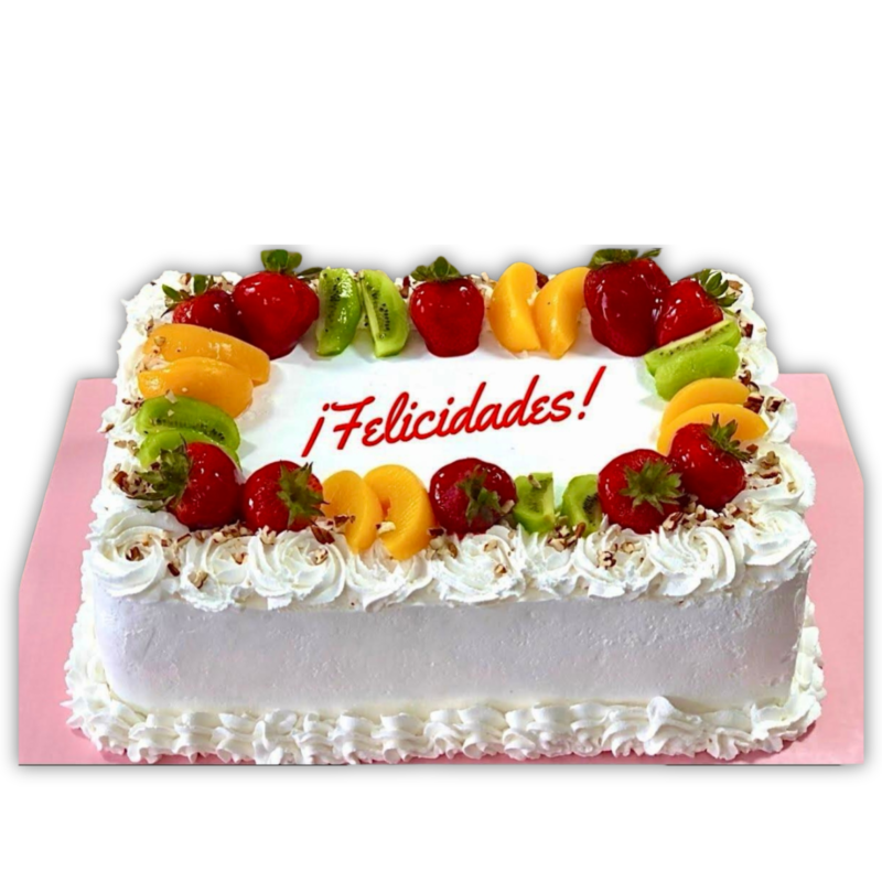 Pastel Tres Leches Fresas y Duraznos
