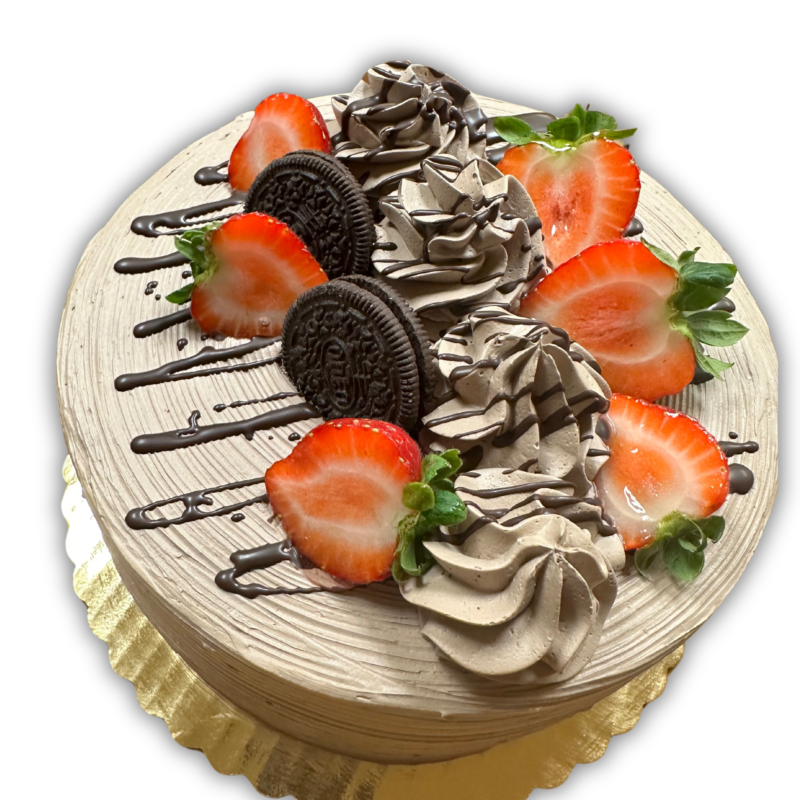 Pastel Tres Leches Fresas y Oreos