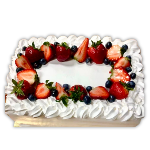 Pastel Tres Leches Strawberries y BlueBerries